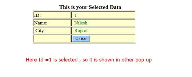 select data
